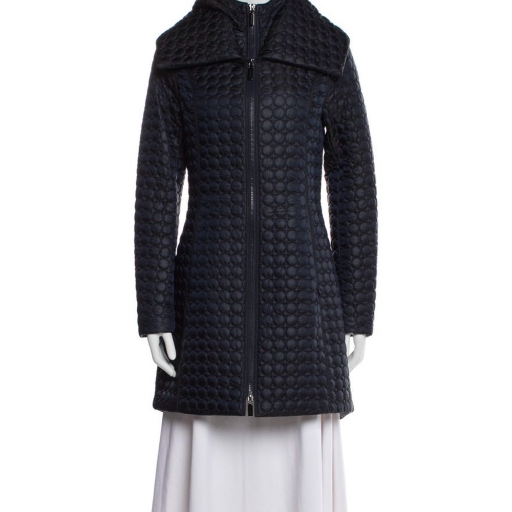 Dawn Levy Elegant navy Quilted Women's Coat